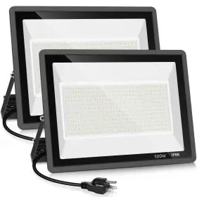500w-tg-xpg-2 Yanycn 2 Pack 500w Led Flood Light Outdoor 2750w Equivalent Super Bright Floodlight