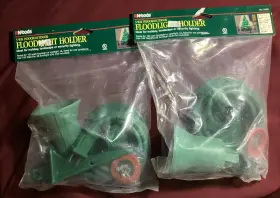 Yard Master 008855094304 2 Vintage 3-way Indoor Outdoor Floodlight Holder Woods -new