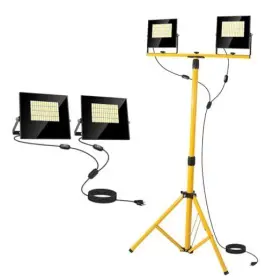 Yat Lighting 717225827953 24000 Lumen Led Work Lights With Stand 2 Head Foldable Light