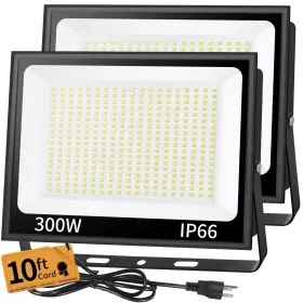 Tgd300w-5000k-al Yayit 300w Led Flood Light Outdoor With 10ft Plug 36000lm Super Brighter Exterior