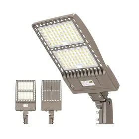 Yellore 724779318936 320w Led Parking Lot Lighting Ul Dlc Listed 44 800lm 5000k Shoebox Pole L