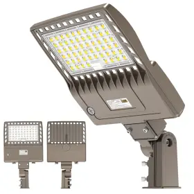 200w Yellore 783103407609 Led Parking Lot Lighting Ul Dlc Listed 28 000lm 5000k Shoebox Pole L