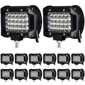 Jf-yexiya-1600 Yexiya 12 Pack Led Pods 72w 14400lm Light Bar Flood Spot Combo Off Ro