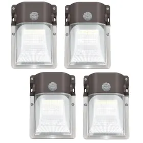 Wpd01-28u50l Yolovis Wpd01-28u50l- 01dsn 28w Led Wall Pack Light With Dusk To Dawn Sensor 3200lm 150-250w Replacement