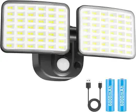 Ytkih 744759400949 Rechargeable Battery Operated Motion Light 2500lm And 4000lm Sensor Securit
