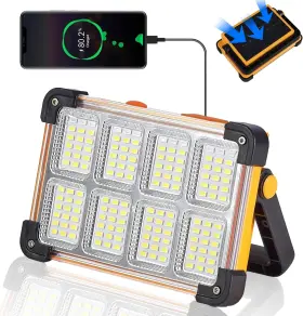 Yxqua 744110733211 120w Solar Rechargeable Work Light 144 Led 10000lm Portable Flood With St Yxqua 744110733211 120w Solar Rechargeable Work Light 144 Led 10000lm Portable Flood With St