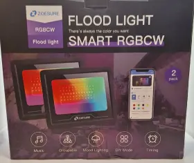 Zf319 Zoesure Flood Lights Outdoor 50w Smart Rgbcw Led Light With App Control Am