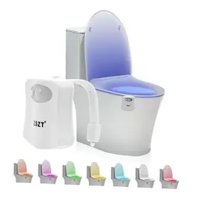 Zszt 611165771416 Toilet Night Light Motion Sensor Activated 8 Colors Changing Bowl