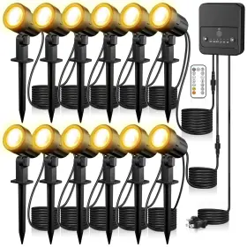 Sp01cw Zzxx Led Landscape Lighting Kit 120v Spotlights Outdoor With Photocell S