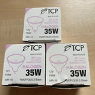 Tcp 35W MR-16 Halogen Light Bulbs 44120 GU5.3 Base Low Voltage 12V Open. Price: $7.99.