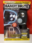 Handy Brite 500 Lumens Cordless Motion-activated Sensor Led Spotlight Outdoor New. Price: $15.99.