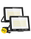 Led Flood Lights Outdoor 2 Pack 100W Plug In Bright Work With 5FT C... New. Price: $42.99.