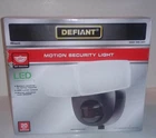 Defiant 180 Degree Motion Activated Security Light Led Twin Head Battery Powered Open. Price: $21.00.