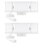 Olafus 2 Pack 3 Heads Plug In Flood Light Outdoor White Open. Price: $53.99.