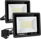 Ceena 2 Pack 60W Plug Led Flood Light In-without Switch, Black New. Price: $41.24.