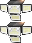 4500LM Solar Lights Outdoor Waterproof, 254 Led Flood Black New. Price: $52.88.