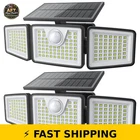 Daphino 2500LM Solar Lights Outdoor With Motion Sensor - 3 Head New. Price: $59.99.
