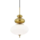 One Light Pendant-aged Brass Finish Pendants 735-BEL-3371002 Bailey Street New. Price: $392.00.