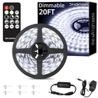 Jngmair Led Strip Lights With Remote, 6500K 20FT, Daylight White New. Price: $23.89.