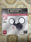 Defiant 180 Degree Black Motion Activated Outdoor Integrated Led Twin Head Floo New. Price: $20.00.