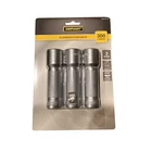 Defiant 3-PACK Aluminum Flashlights 300 Lumens Water Resistant Grey 1008 524 444 New. Price: $26.00.