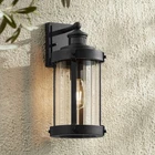 Stan Industrial Outdoor Wall Light Fixture Textured Black 15" For Exterior Barn New. Price: $199.99.