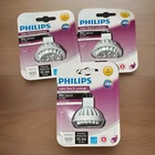 (3) Philips Led MR16 Indoor Flood Landscape 50W GU5.3 Bulbs New. Price: $24.00.