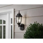 Hampton Bay Alexandria Outdoor Wall Light Motion Sensor Dusk Dawn Black Open. Price: $62.98.