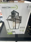 SECUR360WIFI Connected Black Wired Voice Activated Motion Sensing Outdoor Sconce New. Price: $55.00.