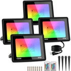 4 Pack 100W Rgb Led Lights, 12000LM Color Changing Smart Flood... New. Price: $101.41.