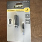 Defiant Rechargeable Keychain Light 75 Lumen Sealed New (1 Mode). Price: $9.99.