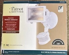 Patriot Lighting White Single Head Motion Sensor Outdoor Security Flood Lite Open. Price: $8.95.