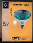 Westpointe 100W Green Outdoor Accent Flood Light - Standard Base BR38 70893 New. Price: $22.99.