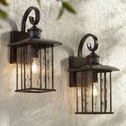 John Timberland Deaver 15 1/4" Bronze Motion Sensor Outdoor Lights Set New. Price: $269.99.