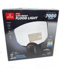 Globe Electric 70W 7000 Lumen 240 Black Motion Led Flood Light 5CCT Dual Brite Open. Price: $39.99.