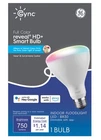Ge Cync Full Color Reveal Hd + Smart Bulb - Indoor Floodlight Led BR30 Open. Price: $14.44.