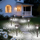 Beau Jardin 8 Pack Solar Pathway Lights Outdoor Balck Metal, New. Price: $73.74.