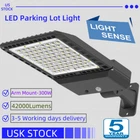 300W Led Parking Lot Light Commercial Shoebox Pole With Built-in Photocell New. Price: $109.10.