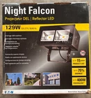 Night Falcon Led 129W Floodlight, Trunnion Mount New. Price: $275.00.