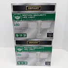 Lot Of Defiant 180 Degree Motion Security Led Light 2000 Lumens White 625 057 New. Price: $56.87.