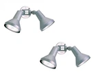 Ciata 15" Outdoor Security Flood Light 2 Head With Heavy Duty Cast Aluminum Body Open. Price: $66.32.