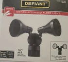Defiant Degree Black Motion Sensor Wired Outdoor 2-HEAD Dusk-to-dawn New. Price: $29.00.