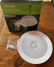 Motion Activated Ceiling Light Mr Beams Led Battery Powered 200 Lum MB981-WHT Open. Price: $18.97.