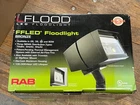 New Rab FFLED52 Watt Arm Mount Floodlight, No Photocell, 5000K, Bronze. Price: $438.99.