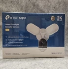 Tp-link Tapo 2K Wired Floodlight Security Camera Outdoor TC53 White New Sealed. Price: $64.99.