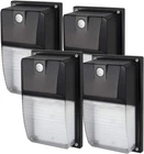 18W Led Wall Pack Light With Dusk-to-dawn, 2160LM, Waterproof, 4 New. Price: $113.99.