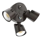 Lithonia Lighting Led Security Outdoor Floodlight, 3 Heads, Photocell, Bronze New. Price: $59.80.