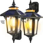 2 Pack Solar Wall Lantern Lights Outdoor With 3 Lighting Modes Motion Sensor New. Price: $49.00.