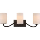 Nuvo Willow Light Vanity Fixture W/ White Glass, Aged Bronze 60-5903 New. Price: $99.98.