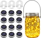 Znycye Mason Jar Solar Lights For Outside, 12 Pack 30 Led Fairy Firefly New. Price: $49.99.